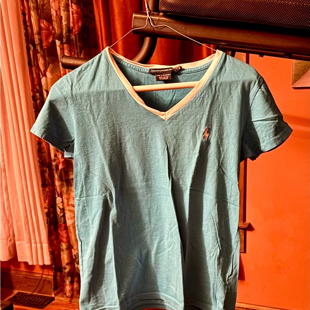 Ralph Lauren Sport Blue Cotton Tee